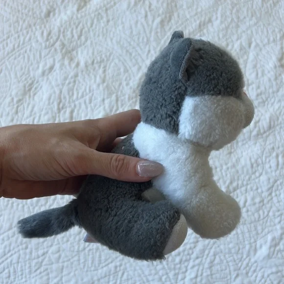 GIFTED Lot Ty Beanies Babies YANG Plush 6" Kitty Cat Kitten Stuffed Animal Gray - Picture 5 of 14